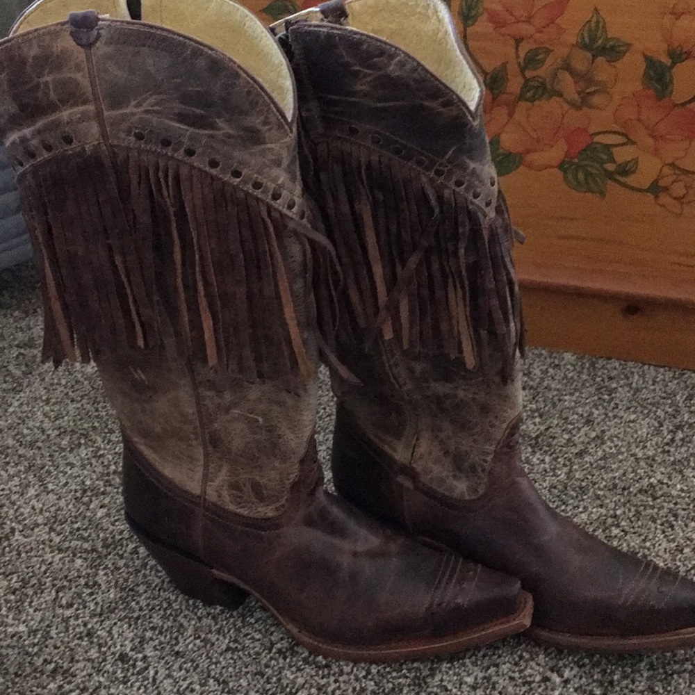 Tony Lama Fringe Boots FIRM ON PRICE